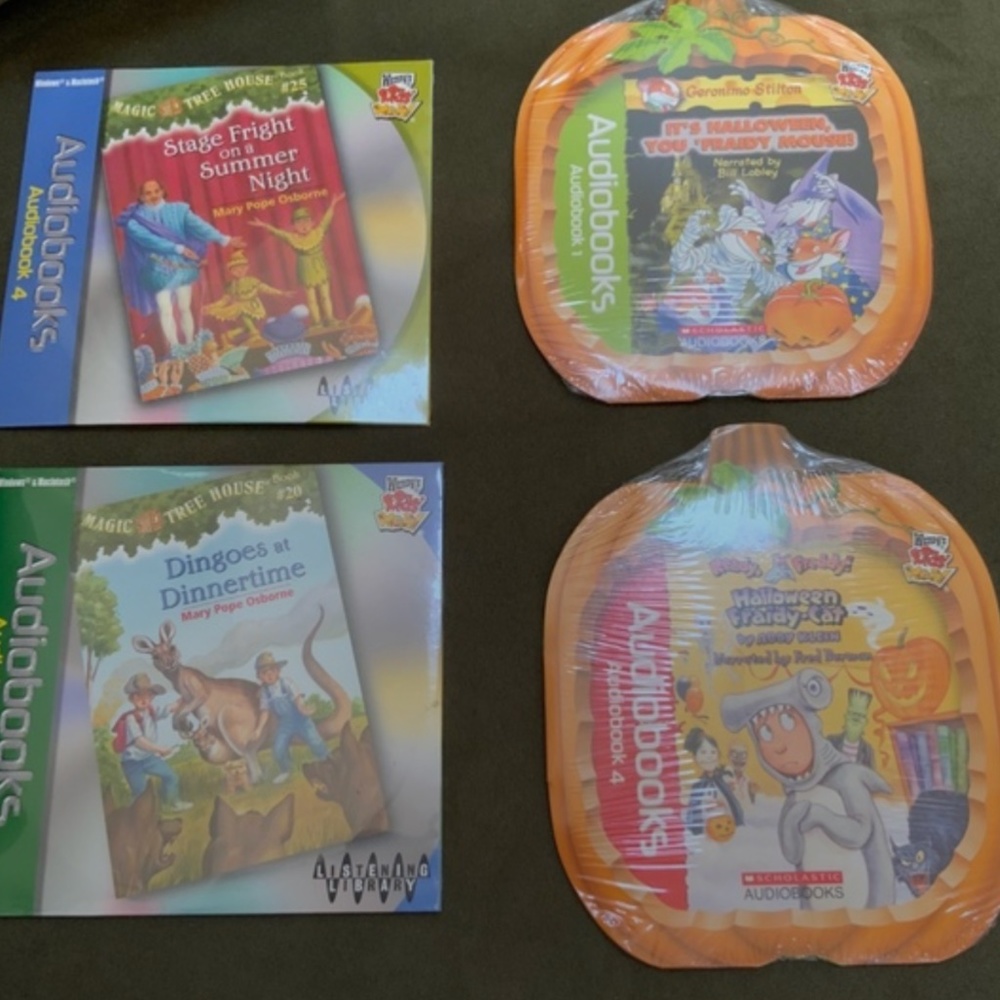 Kids Sealed Bundle 4 Audio Books kids Geronimo Stilton MTH Brand NEW!